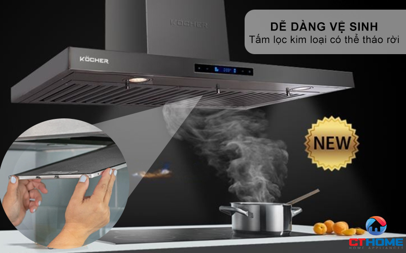 MÁY HÚT MÙI CHỮ T KOCHER K-225MI NGANG 900MM K225MI 4