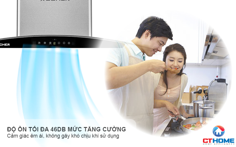 MÁY HÚT MÙI GẮN TƯỜNG KÍNH CONG KOCHER K-226I NGANG 90CM K226I 8