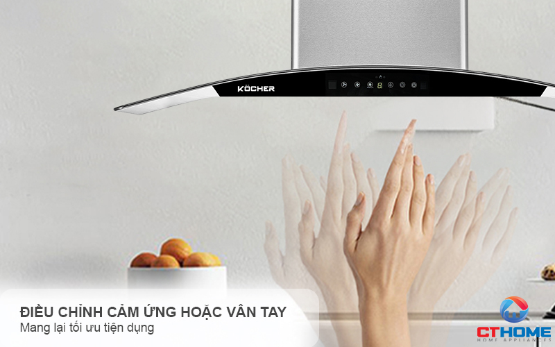 MÁY HÚT MÙI GẮN TƯỜNG KÍNH CONG KOCHER K-226I NGANG 90CM K226I 4
