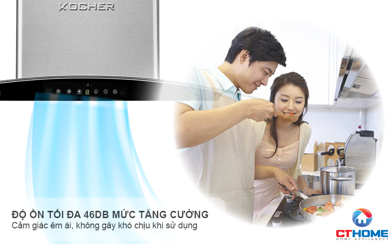 MÁY HÚT MÙI GẮN TƯỜNG KÍNH CONG KOCHER K-226I NGANG 70CM K226I 8