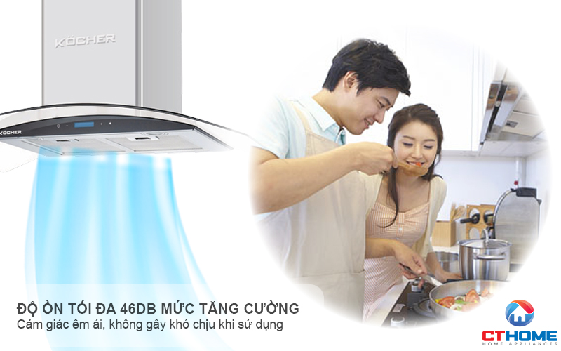 MÁY HÚT MÙI GẮN TƯỜNG KÍNH CONG KOCHER K-228S NGANG 70CM K228S 7