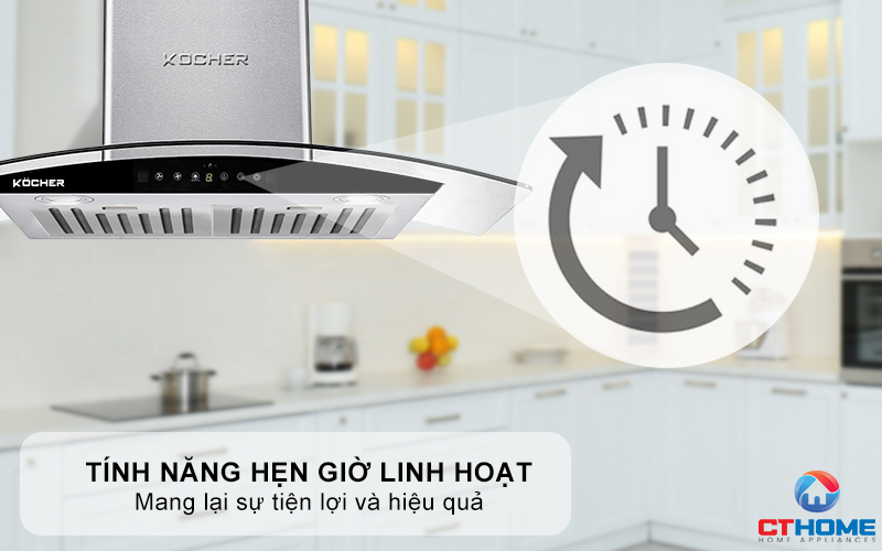 MÁY HÚT MÙI GẮN TƯỜNG KÍNH CONG KOCHER K-229I NGANG 70CM K229I 7