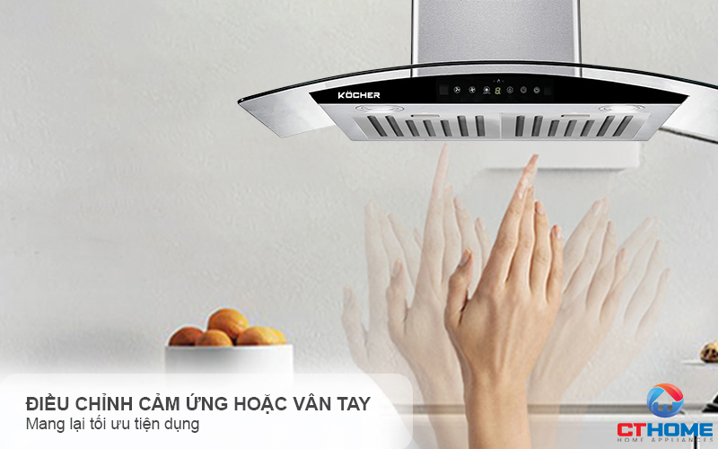MÁY HÚT MÙI GẮN TƯỜNG KÍNH CONG KOCHER K-229I NGANG 70CM K229I 3