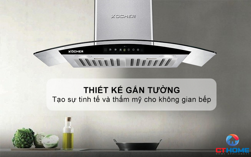 MÁY HÚT MÙI GẮN TƯỜNG KÍNH CONG KOCHER K-229I NGANG 70CM K229I 1