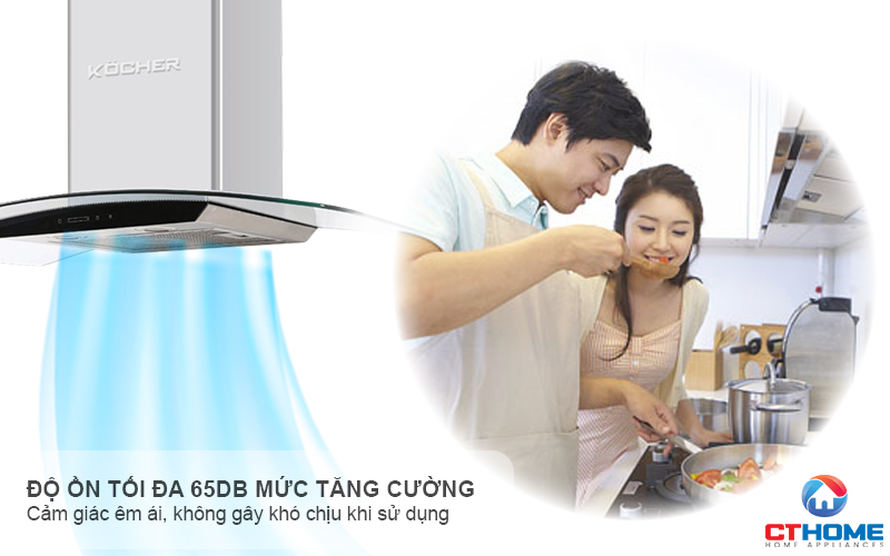 MÁY HÚT MÙI GẮN TƯỜNG KÍNH CONG KOCHER K-229S NGANG 70CM K229S 7