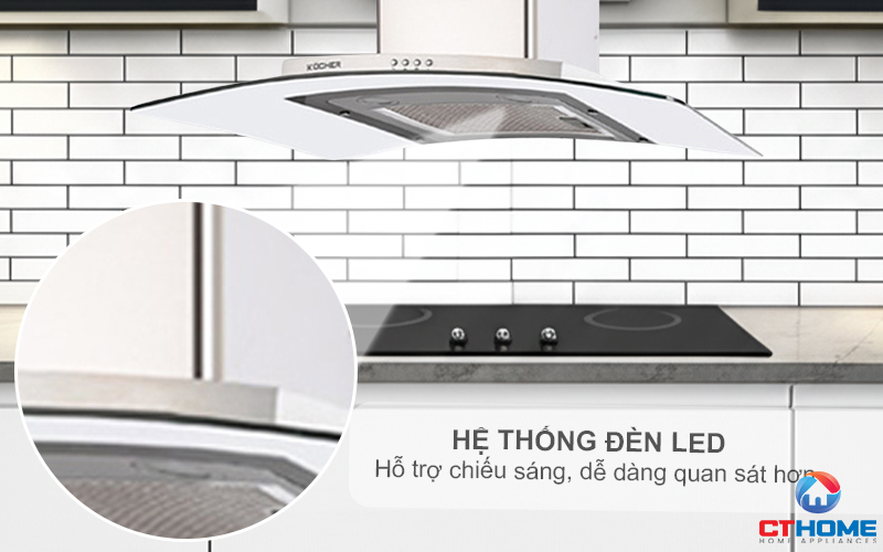 MÁY HÚT MÙI GẮN TƯỜNG KOCHER K-229S NGANG 90 CM K229S 3