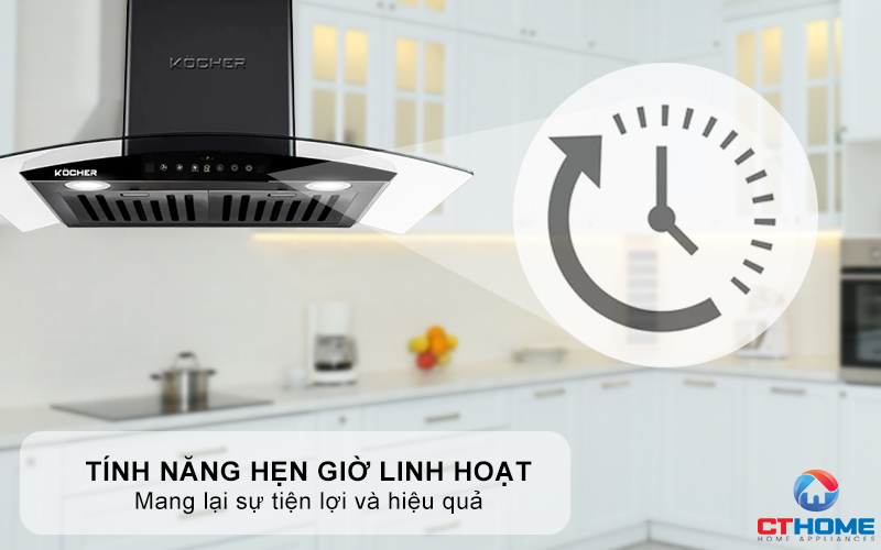 MÁY HÚT MÙI GẮN TƯỜNG KÍNH CONG KOCHER K-229V NGANG 70CM K229V 7