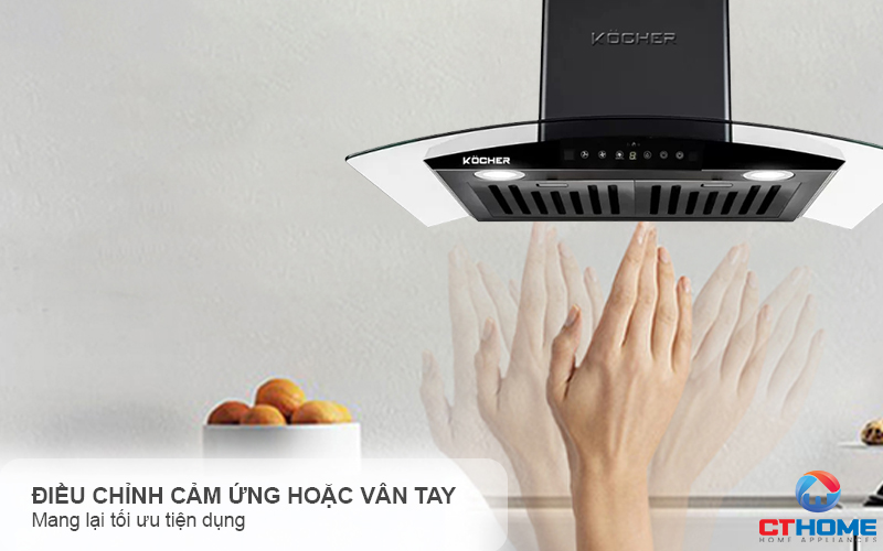 MÁY HÚT MÙI GẮN TƯỜNG KÍNH CONG KOCHER K-229V NGANG 70CM K229V 4