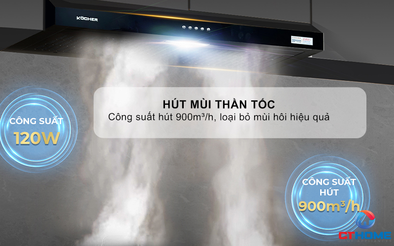 MÁY HÚT MÙI ÂM TỦ KIỂU DÁNG CỔ ĐIỂN KOCHER K-6070V NGANG 70CM K6070V 2