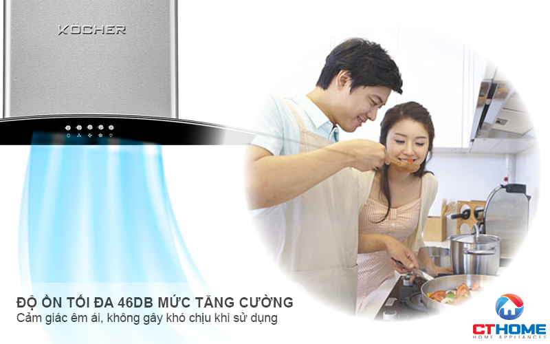 MÁY HÚT MÙI GẮN TƯỜNG KÍNH CONG  KOCHER K- 8070I - NGANG 90CM K8070I 6