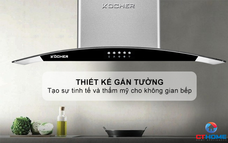 MÁY HÚT MÙI GẮN TƯỜNG KÍNH CONG KOCHER K- 8070I - NGANG 70CM K8070I 1