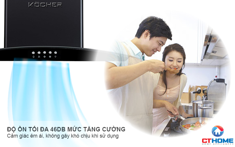 MÁY HÚT MÙI GẮN TƯỜNG KÍNH CONG  KOCHER K- 8872V - NGANG 90CM K8872V 6