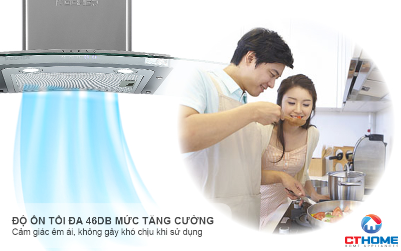 MÁY HÚT MÙI GẮN TƯỜNG KÍNH CONG KOCHER K-8970 K8970 7