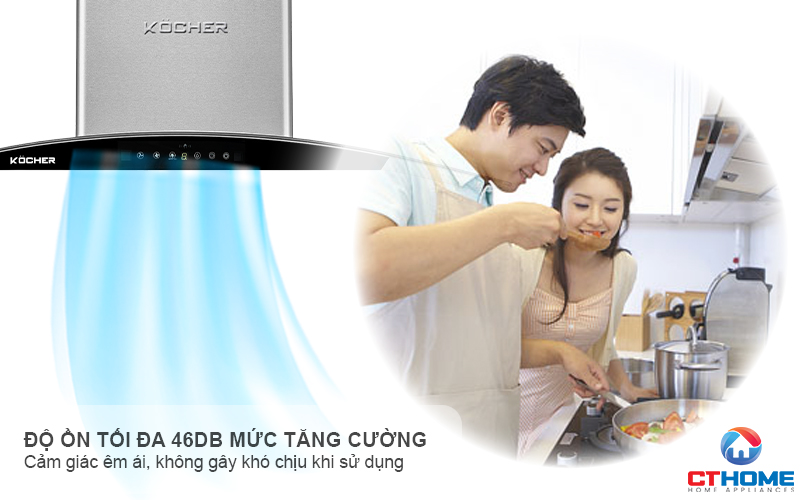 MÁY HÚT MÙI GẮN TƯỜNG KÍNH CONG  KOCHER K-228S NGANG 90CM K228S 7