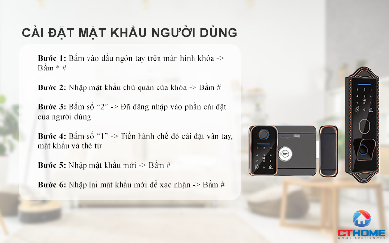 Cài đặt mật khẩu người dùng