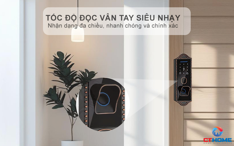 Tốc độ đọc vân tay siêu nhạy