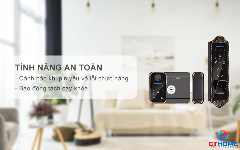 Tính năng an toàn thông minh, thông báo dễ dàng quản lý