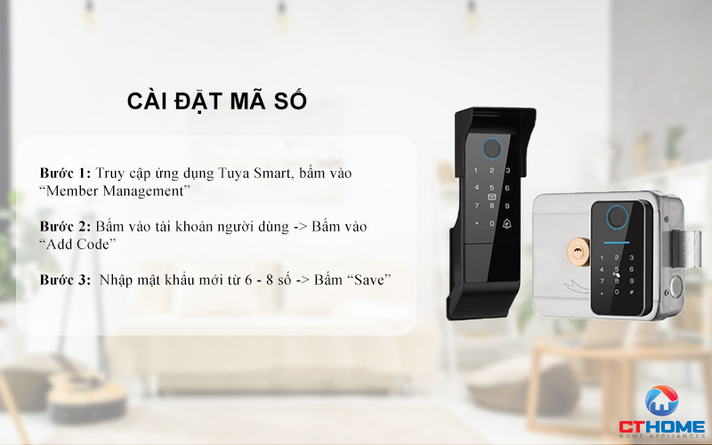 Cài đặt mật khẩu người dùng