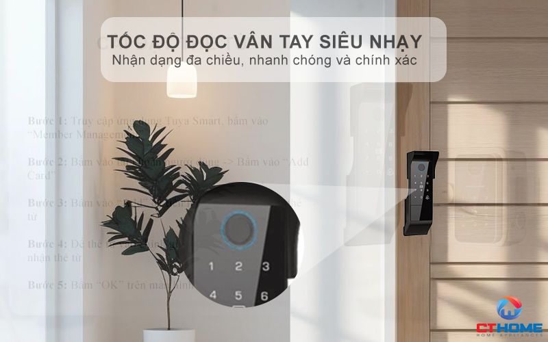 Tốc độ đọc vân tay siêu nhạy