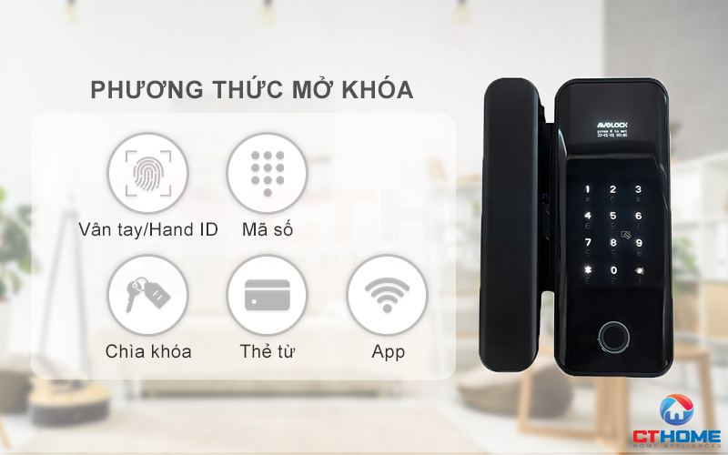Mở khóa nhanh chóng, linh hoạt với nhiều phương thức