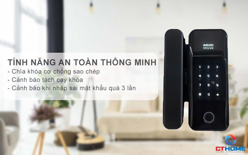 Tính năng an toàn thông minh, thông báo dễ dàng quản lý
