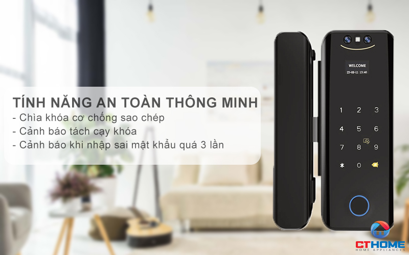 Tính năng an toàn thông minh, thông báo dễ dàng quản lý