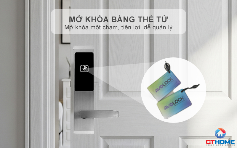 Mở khóa bằng thẻ từ tiện lợi