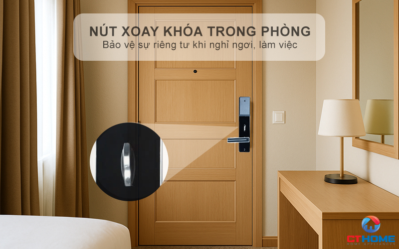 Nút xoay khóa trong phòng - Bảo vệ riêng tư