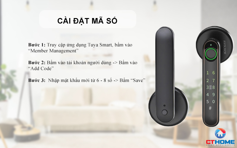 Cài đặt mật khẩu người dùng
