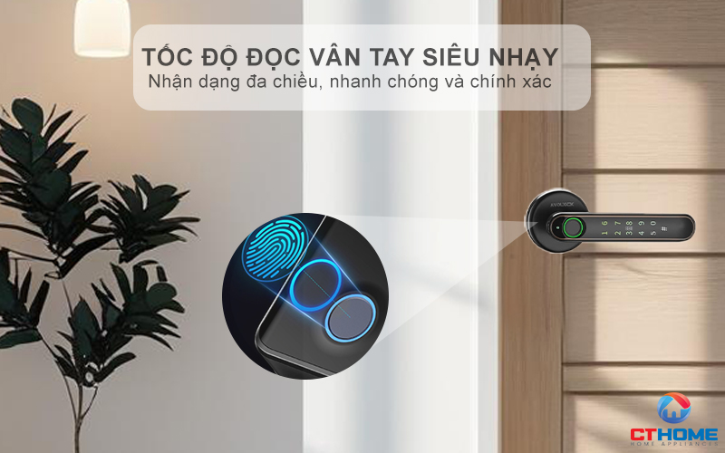 Tốc độ đọc vân tay siêu nhạy