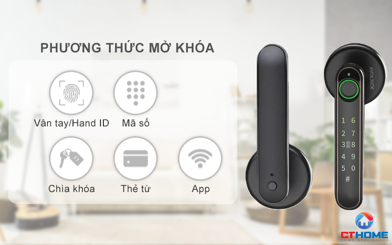 Mở khóa nhanh chóng, linh hoạt với nhiều phương thức