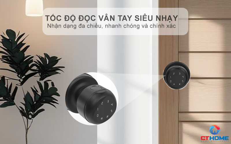 Tốc độ đọc vân tay siêu nhạy