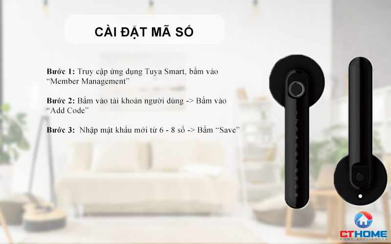 Cài đặt mật khẩu người dùng