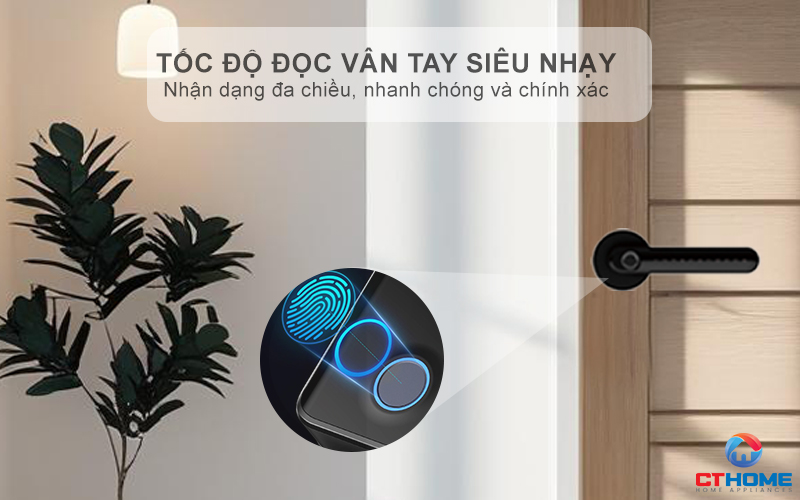 Tốc độ đọc vân tay siêu nhạy