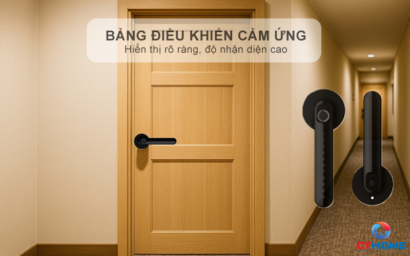 Thao tác mở khóa dễ dàng với bảng điều khiển cảm ứng hiện đại
