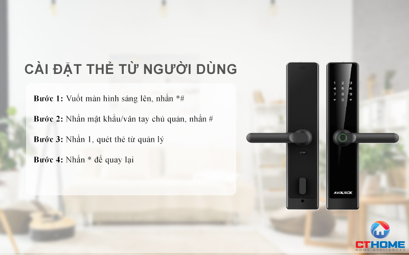 Cài đặt thẻ từ người dùng
