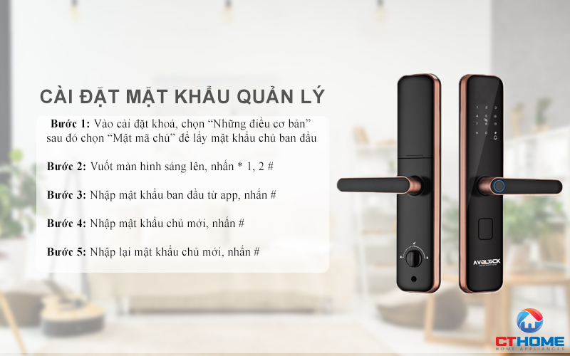 Cài đặt mật khẩu quản lý
