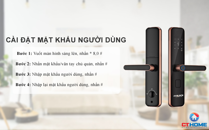 Cài đặt mật khẩu người dùng