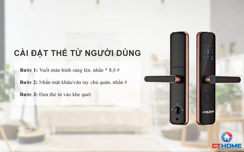 Cài đặt thẻ từ người dùng