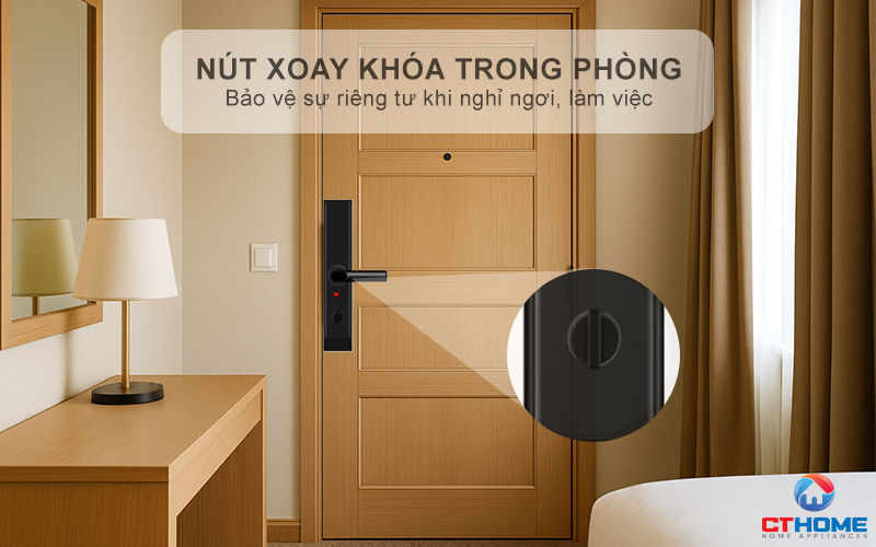 Nút xoay khóa trong phòng - Bảo vệ riêng tư