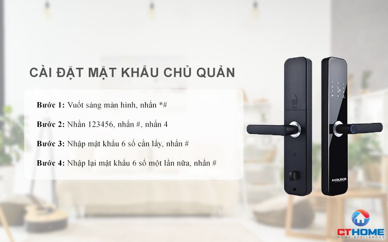 Cài đặt mật khẩu quản lý