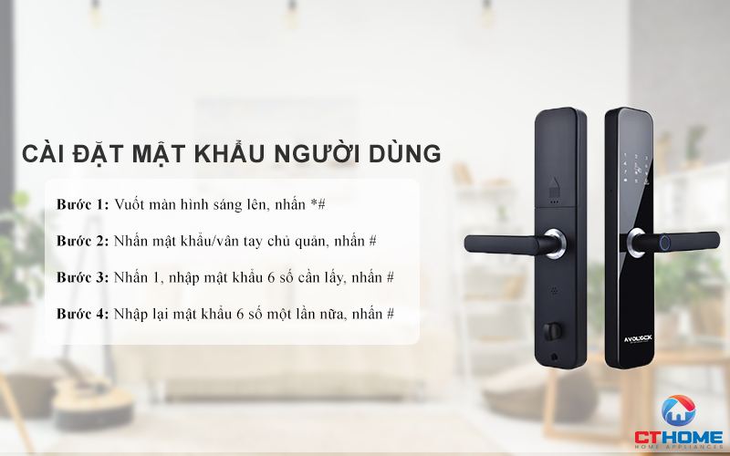 Cài đặt mật khẩu người dùng