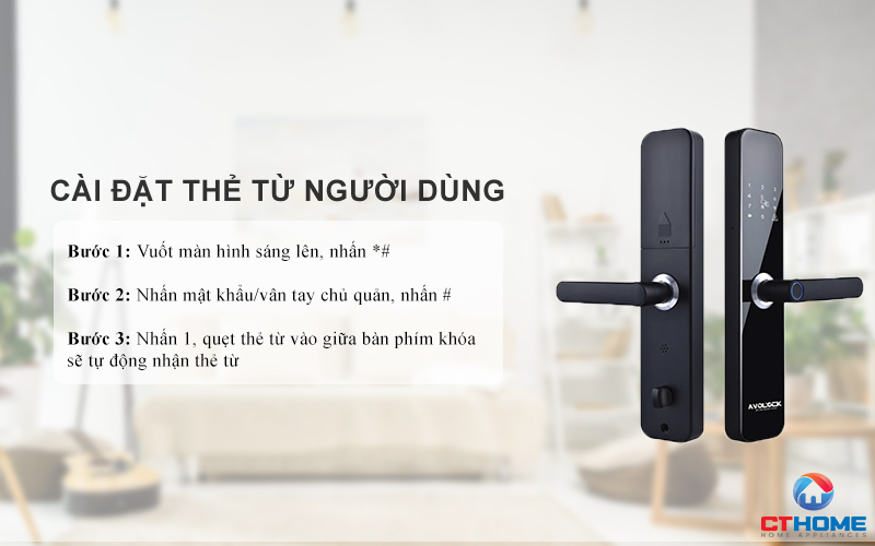 Cài đặt thẻ từ người dùng