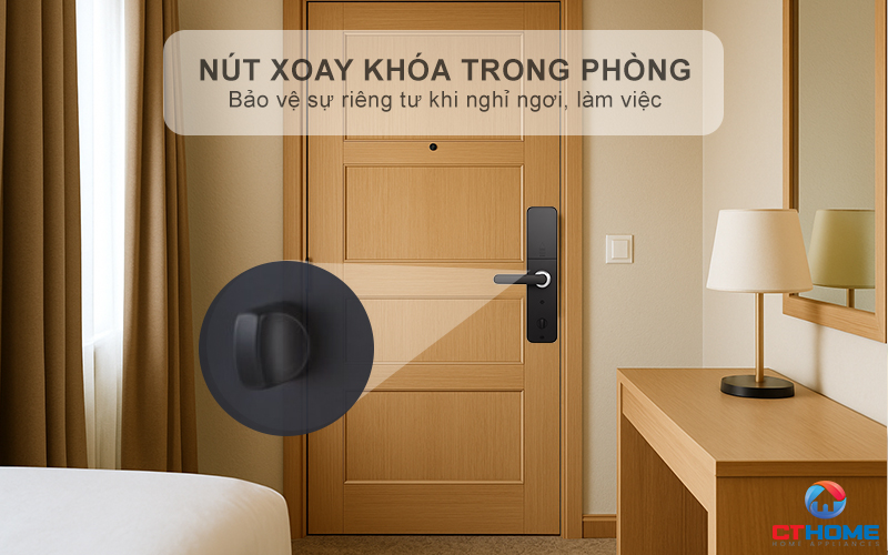 Nút xoay khóa trong phòng - Bảo vệ riêng tư