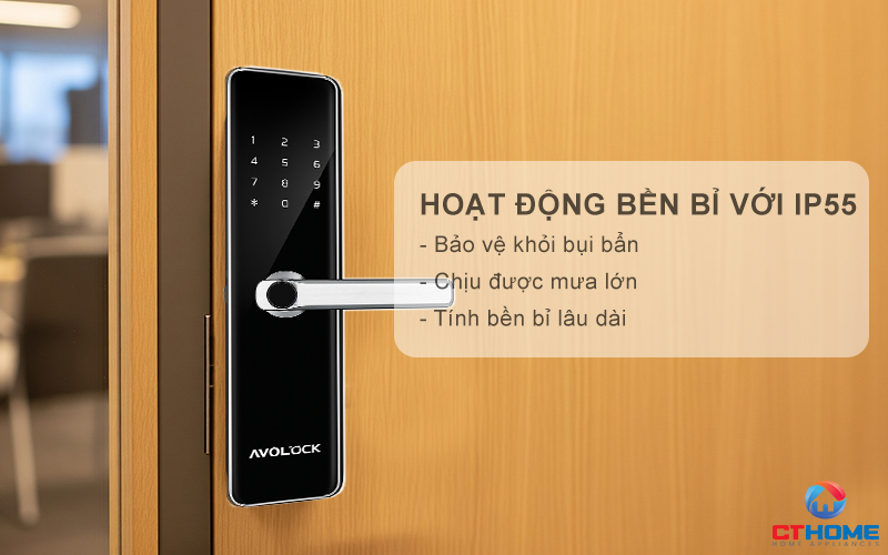 Hoạt động bền bỉ với IP55