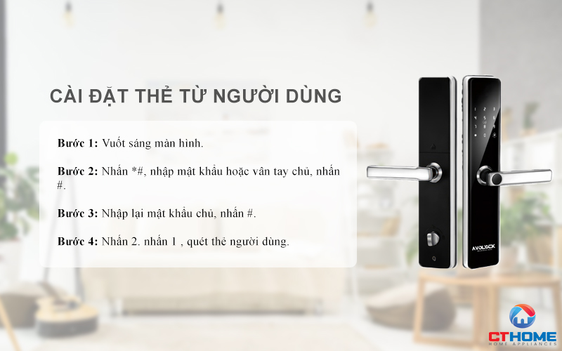 Cài đặt thẻ từ người dùng