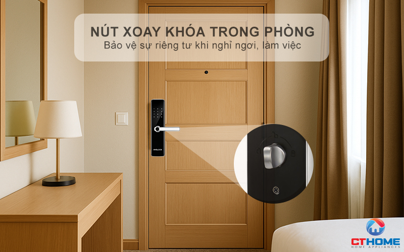 Nút xoay khóa trong phòng - Bảo vệ riêng tư