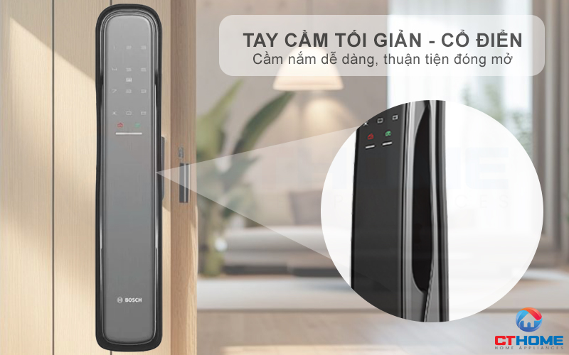 KHÓA ĐIỆN TỬ BOSCH EL800X IDEAL SMART LOCK MÀU XÁM KẾT NỐI ĐIỆN THOẠI 2