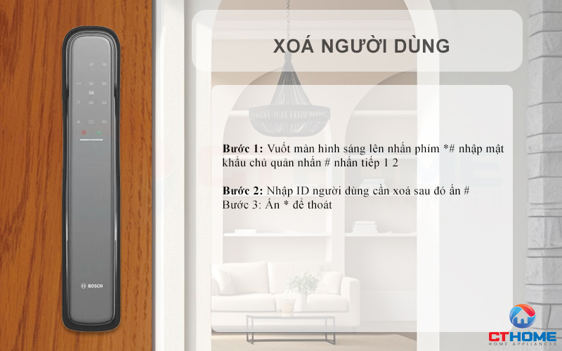 KHÓA ĐIỆN TỬ BOSCH EL800X IDEAL SMART LOCK MÀU XÁM KẾT NỐI ĐIỆN THOẠI 12
