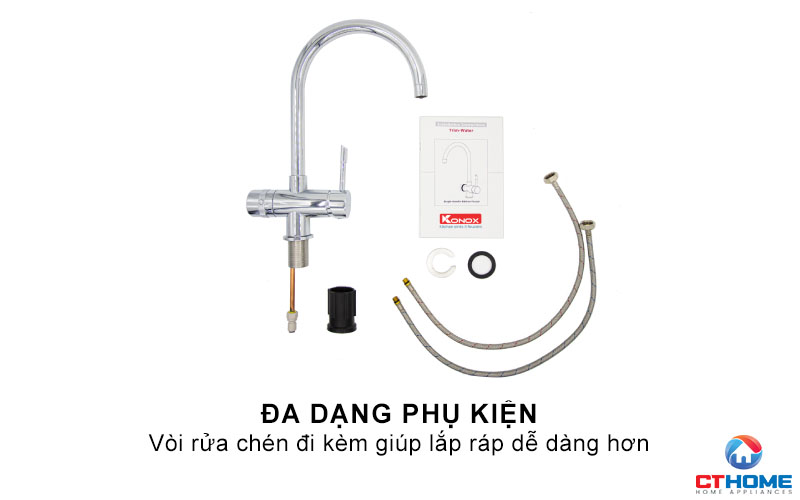 Đa dạng phụ kiện vòi đi kèm